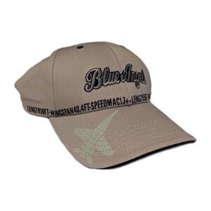 Blue Angels Hat Men One Size Plane F18 Hornet USA Flag Spec Mach Adjust Core Cap